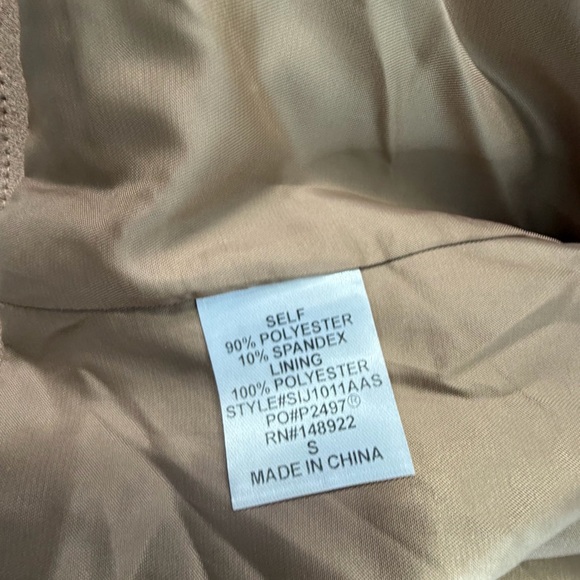 Altar’d State Fringe Cropped Faux Suede Jacket Tan Boho Western Sz Small Women's - Picture 5 of 7